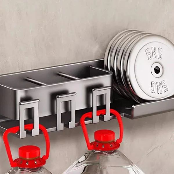 No Drill Metal Wall Mounted Toothbrush Holder