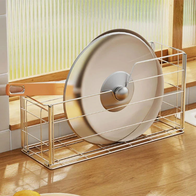 Багатоцільовий кухонний стелаж для зберігання каструль і сковорідок